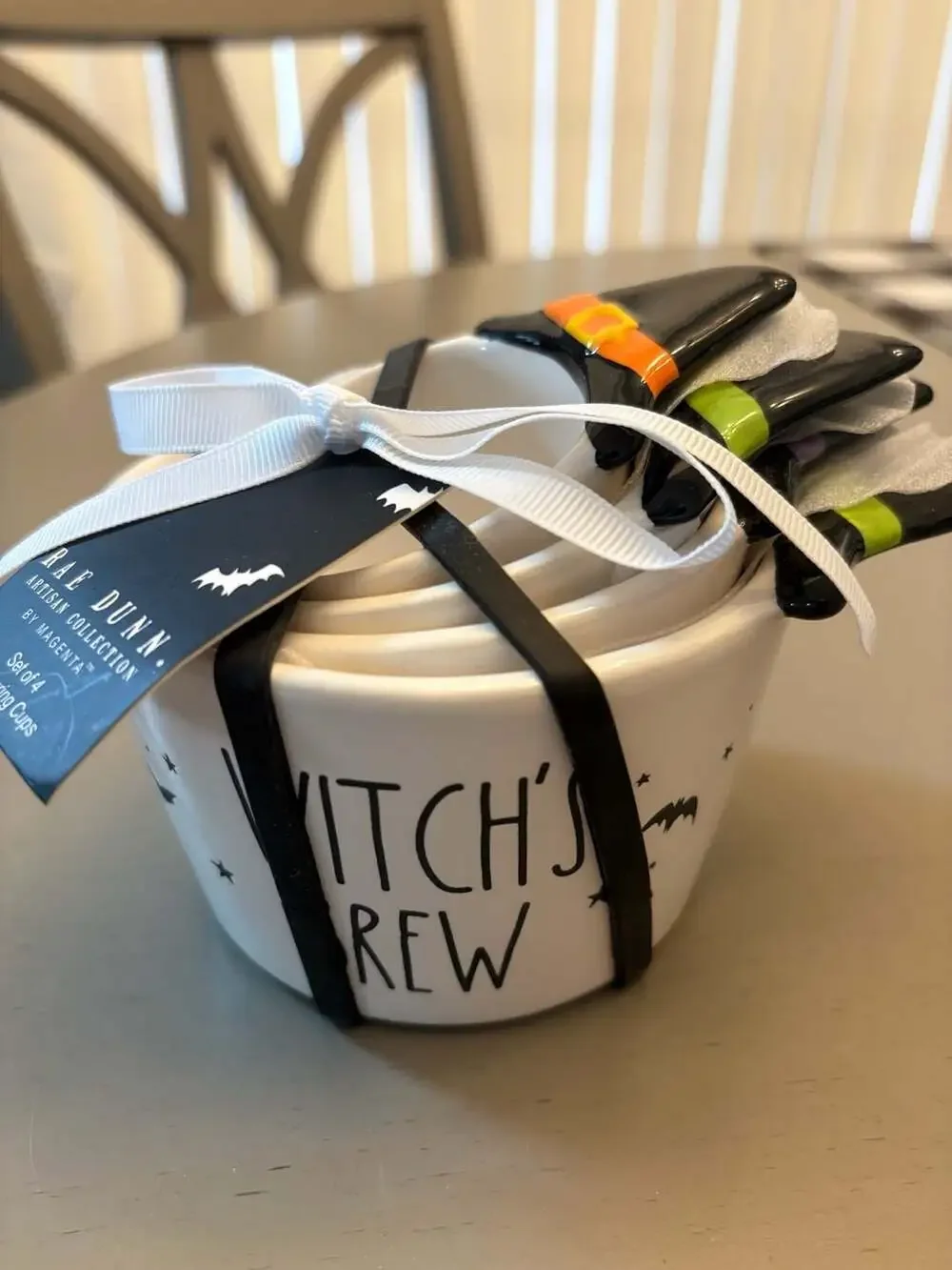 Rae Dunn Witch's Brew Halloween Measuring Cup Set of 4